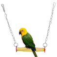 thumbnail image 1 of Yellow Hanging Bird Parrot Perch Standing Bar Frosted Stick Climbing Swing Grinding Toy Cage Accessory, 1 of 1