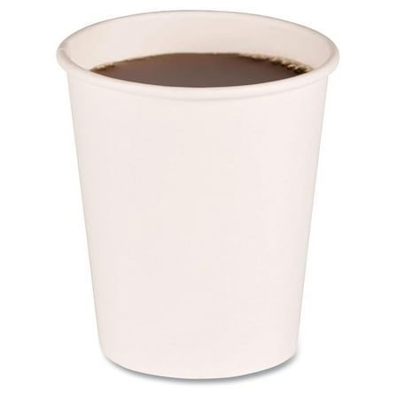 BWKWHT8HCUP 8 oz. Paper Hot Cups - White (20 Cups/Sleeve, 50 Sleeves/Carton)