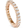 thumbnail image 3 of Pompeii 1 Carat Diamond Eternity Ring 14K Rose Gold (I/J,I2-I3), 3 of 4