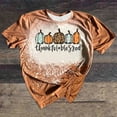 thumbnail image 4 of Camisas de Acción de Gracias Para Mujer, Cuello Redondo, Estampado de Calabaza, Camisetas de Manga Corta, Blusas Odeerbi  ODB204963, 4 of 6