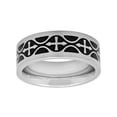 thumbnail image 4 of steel nation jewelry mens stainless steel 8mm black celtic cross wedding band - mens ring, 4 of 4