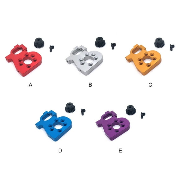 Motor Mount Base Holder Remote Control Crawler Car Upgrade Gear Maintenance Parts Replacement for Wltoys 144002 144010 124017 Silver