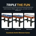 thumbnail image 4 of Hathaway Triad Multi Game Table with Pool, Glide Hockey, and Table Tennis, 48-in, Blue/Multi, 4 of 8