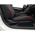 thumbnail image 3 of EKR Custom fit Civic Seat Covers for Honda Civic Sedan EX, EX-L,EX-T,Touring 2016 2017 2018 2019 2020 2021 - Waterproof Leather Car Seat Cover Full Set (Black with Red Trim), 3 of 6