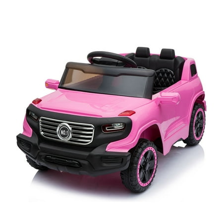 Musetech Kids Ride On Car, 6V RC Parental Remote Control, Battery Powered Vehicle w/LED Lights MP3 Functions,