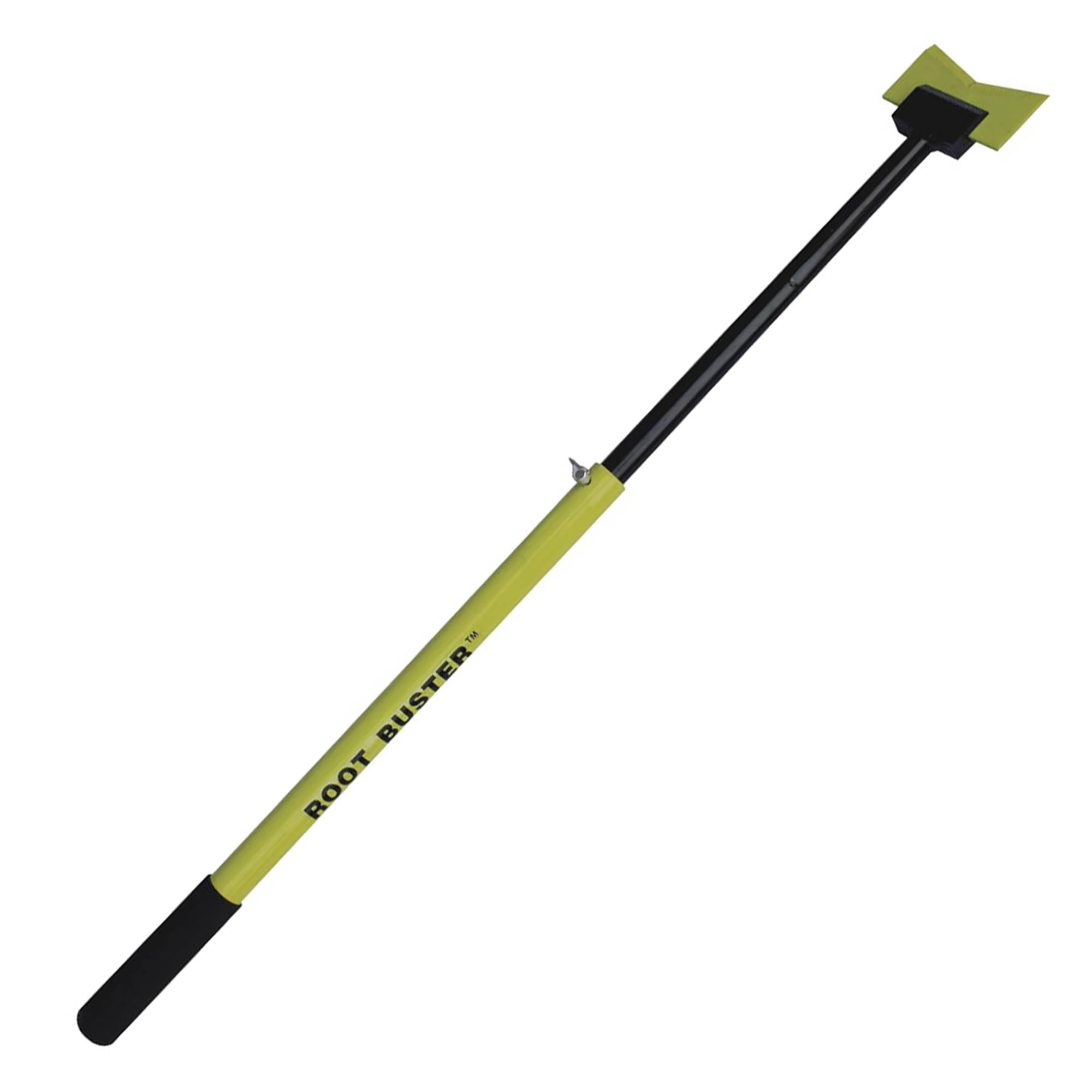 Brush Grubber 18 Inch Heavy Duty Root Buster with Manual Operation Mode and V Shaped Blade for Patio, Lawn, and Garden Equipment, Green