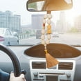 thumbnail image 2 of Estatua de Buda para espejo retrovisor de coche, colgante, decoración Feng Shui, cumpleaños universal Amarillo, 2 of 9