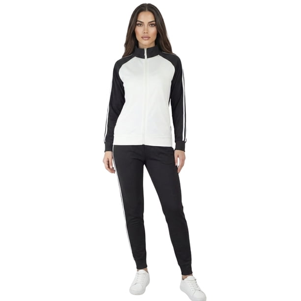 Conjunto Deportivo Pants y Sudadera Cómodo, Moderno en Tendencia para Mujer