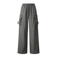 thumbnail image 6 of HappyYEE Cargo Pants for Women - Straight Leg Work Trousers with Multi Pockets - Relaxed Fits Casual Outdoor Hiking Bottoms XS, 6 of 7