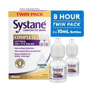 SYSTANE COMPLETE Twin Pack, Lubricant Eye Drops for Dry Eye Symptom Relief, 2 Total 10mL