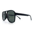 thumbnail image 6 of Polarized Mens Classic Oversized Racer Sport Plastic Sunglasses Matte Black - Green, 6 of 8