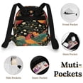 thumbnail image 4 of Floral Birds Vibrant Exotic Pattern Small Backpack Cute Mini Backpacks For Woman Lightweight Daypacks, 4 of 8