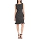 thumbnail image 1 of Vestido con volantes de lunares para mujer de American Living, negro, 14, 1 of 1