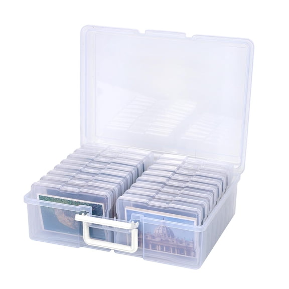 Mixed Colorful Empty Storage Lattice for Photo,Photos, Cards, Scrapbook Small Items and Other Craft Projects White