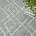 thumbnail image 6 of Nourison Modern Lines 4' x 6' Silver Modern Indoor Rug, 6 of 8