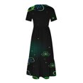 thumbnail image 3 of IROINNID Summer Dresses for Women 2024, Plus Size Wedding Guest Maxi Dresses for Women , Round Neck and Short Sleeve Pullover Vacation Dresses, 3 of 4