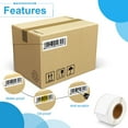 thumbnail image 4 of NineLeaf 1 Roll Compatible for DYMO LW 30251 1-1/8 in x 3-1/2 in Premium White Address Barcode Labels, 130 Labels Per Roll, 4 of 7