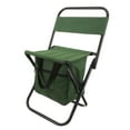 thumbnail image 4 of Worgeous Portable Small Folding Aluminum Camping Chair for Adults, Lightweight Green Outdoor Stool, 4 of 8