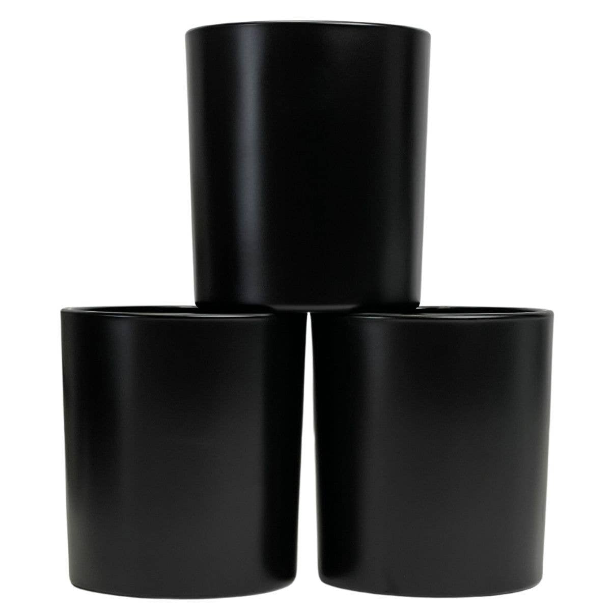 14 oz. Havana Matte Black Empty Candle making Jar candle vessels for DIY candle-making projects (Box of 36) FREE SHIPPING