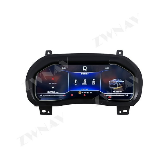ZWNAV 12.3 inch for Chevrolet Silverado Sierra 2013-2019 GMC 2014-2020 Car Digital Cluster LCD Dashboard Player Cockpit Virtual Instrument