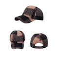 thumbnail image 4 of Jamicy Fuzzy Baseball Cap Warm Fleece Flat-Top Hat for Autumn and Winter, Plaid Pattern Stylish Streetwear Caps for Men Women, 4 of 8