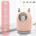 thumbnail image 2 of Lindo humidificador de ambiente con difusor de fragancia ultrasónico hidratante con luz LED de 7 colores, silencioso, apagado automático de 12 horas, USB, hogar, 300 ml, rosa Sailing Electrónica, 2 of 5