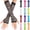 Black, variant on Fingerless Gloves for Women Helii Long Sequins Glitter Fingerless Gloves Rhinestone Neon Party Arm Sleeves Half Finger Retro 80s 90s Fashion