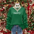thumbnail image 2 of Women's Loose Fit Long Sleeve Round Neck Sweatshirt Blouse Solid Color Casual Daily Wear Loungewear Travel Outfits Fashion Essential Gift for Women | CSEONE,Green L, 2 of 9