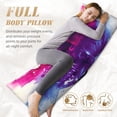 thumbnail image 7 of Naloa Dual Skulls Colorful Fusion Body Pillow Cover, Pillowcases with Hidden Zipper Breathable Long Pillow Case (Pillows are not included,20x54 inch), 7 of 7