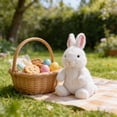 thumbnail image 6 of JeashCHAT Easter Bunny Plush Toy, 10 Inch Soft Stuffed Rabbit Animal Doll for Kids, Cute Easter Gifts, Easter Basket Stuffers, Party Favors, Home Decor, 6 of 6