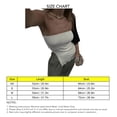 thumbnail image 4 of Top sin mangas para mujer NikouMX Bandeau con dobladillo dividido diseño fácil de usar, 4 of 5