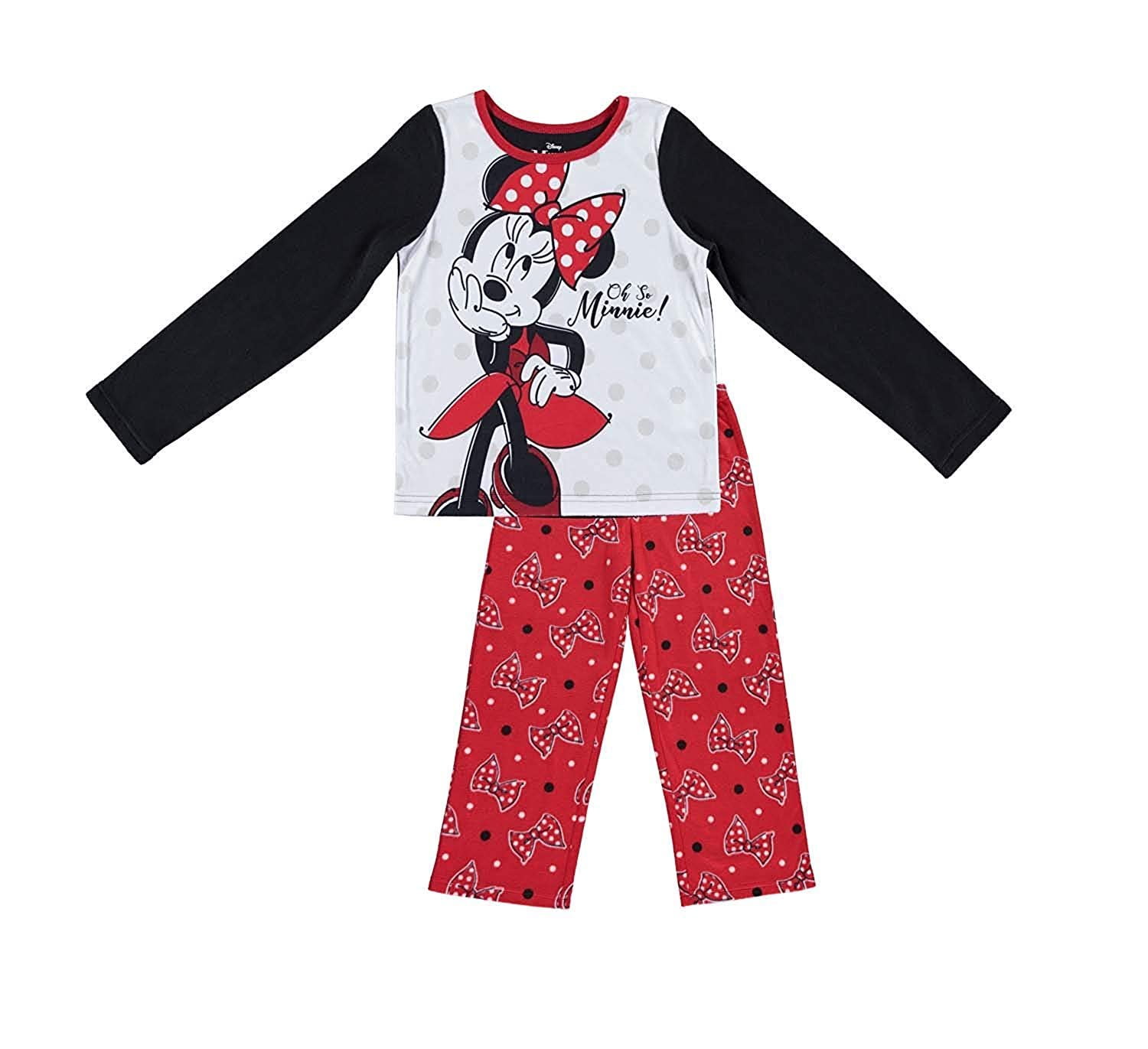 Girls Kids Official Licensed Disney Minnie Mouse Long Sleeve Pyjamas PJs Girls Kids Official Licensed Disney Minnie Mouse Long Sleeve Pyjamas PJs