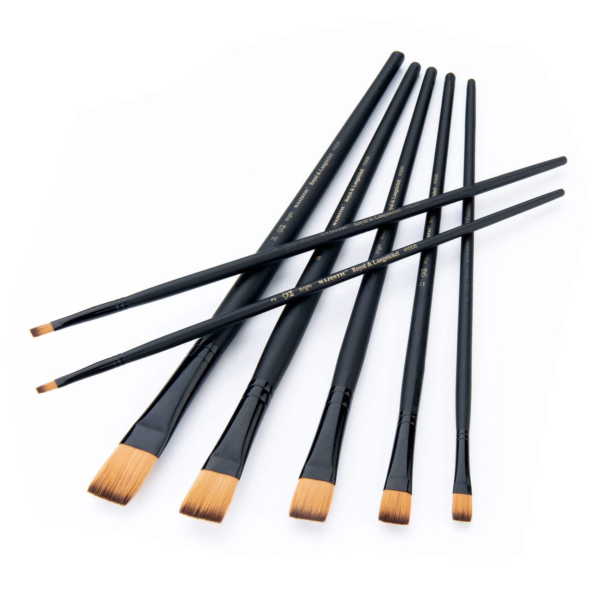 RMAJ-405 | Majestic™ 7pc Long Handle Acrylic & Oil Bright Brush Set