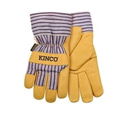 Kinco Otto Striped Mens Medium Pigskin Leather Palm Winter Work Glove