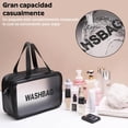 thumbnail image 4 of Bolsa de cosméticos transparente, juego de 3 piezas de capacidad súper grande PVC impermeable, puede llevar bolsas de cosméticos (negro), 4 of 4