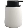 thumbnail image 1 of Dispensador de jabón de loción mate - Dispensador de jabón líquido de cerámica - Recargable - Dispensador de jabón de manos - para el hogar, baño 400ML (Blanco) Kuyhfg Bienvenido a Kuyhfg, 1 of 5