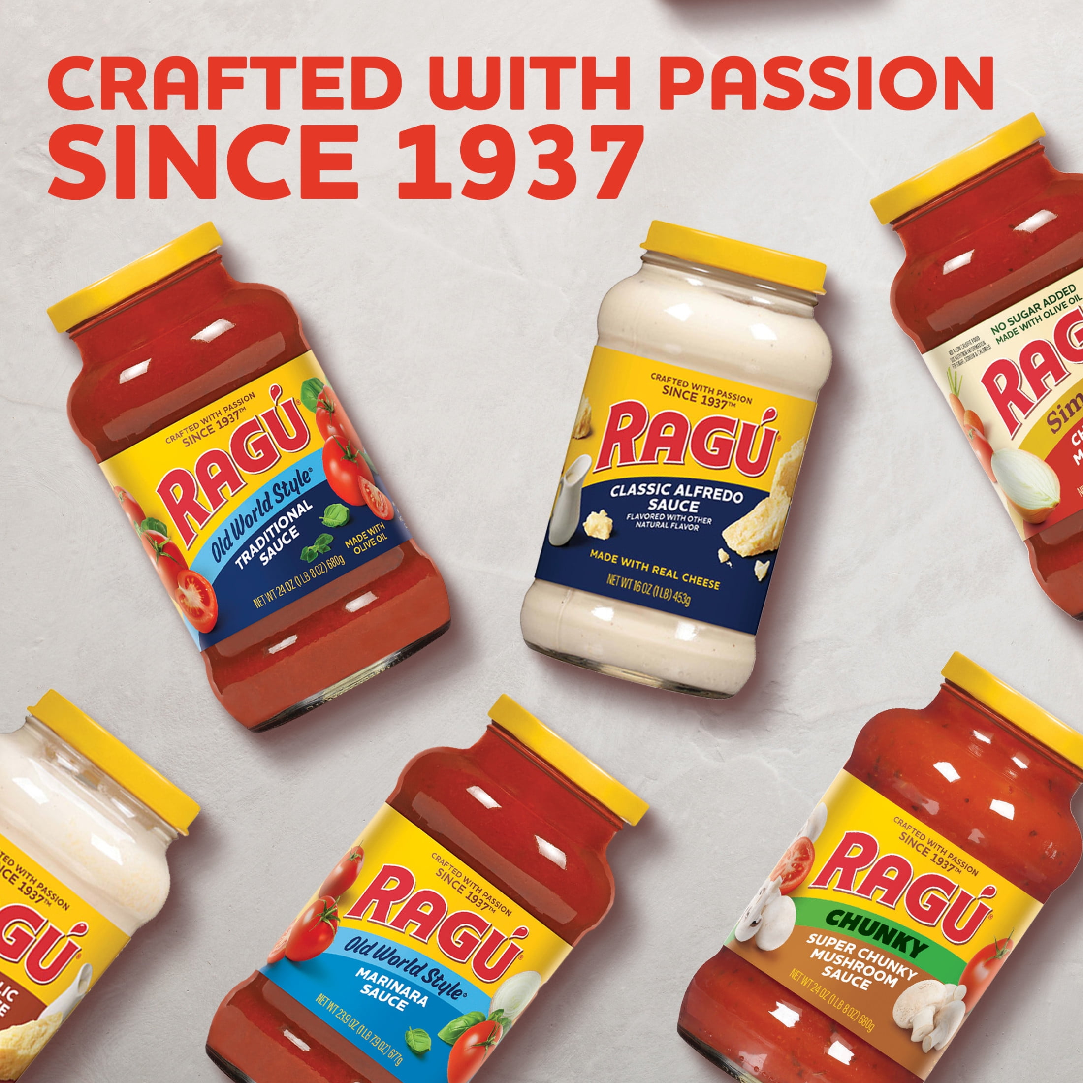 (6 pack) Ragu Double Cheddar Sauce, Made with Real Cheese, 15.5 oz Tetra pack