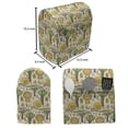 thumbnail image 5 of Cartoon Lounger Chair Bag, Pastel Tropical Forest Animals Lion African Safari Zoo Themed, High Capacity Storage with Handle Container, Lounger Size, Mustard Taupe and Beige, by Ambesonne, 5 of 5