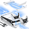 thumbnail image 1 of Soporte de refrigeración horizontal de repuesto para PlayStation Slim Disc & Digital Only, cargador doble para mandos PS5 con ventilador de refrigeración de 3 niveles, para la consola PS5 Slim 2023, 1 of 7