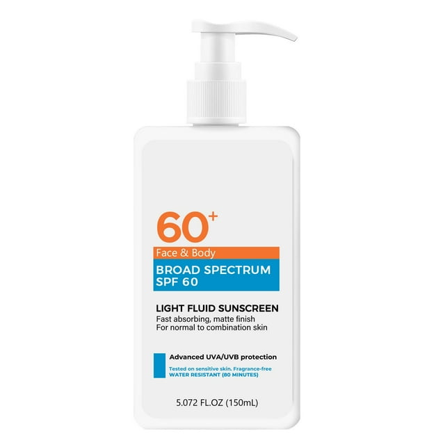 Protector solar para hombres y mujeres Protector solar facial ligero refrescante no graso 150ML