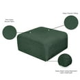thumbnail image 2 of Meridian Furniture Arc Green Boucle Fabric Ottoman, 2 of 7