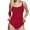 AA-Red, variant on lcziwo Holiday Sales Womens One Piece Swimsuit Casual Sleeveless Ribbed Knit Tummy Control Swimwear Summer Beach High Cut Bathing Suits Purple XXL