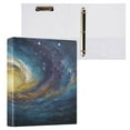 thumbnail image 3 of WOBOGO Cosmic Spiral File Folders Extra Large Capacity to Hold 200 Sheets of Documents Hard Shell Ring Binder for School Home Office, 3 of 10