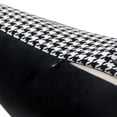 thumbnail image 5 of JWH Houndstooth Throw Pillow Cover with Faux Leather Horse Applique 18x18inch Grey and Black White Decorative Square Cushion for Couch Sofa Bed Living Room Equestrian Style Home Decor, 5 of 8