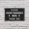 thumbnail image 5 of Please Leave Packages Here 11 Inch x 17 Inch Novelty Plastic Sign Drop Boxes Here Thanks Durable Weatherproof Perfect for Porches Entryways Offices Fun Gift for Homeowners Neighbors, 5 of 6