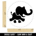 thumbnail image 2 of Marching Baby Elephant Self-Inking Rubber Stamp Ink Stamper - Orange Ink - Mini 1/2 Inch, 2 of 7