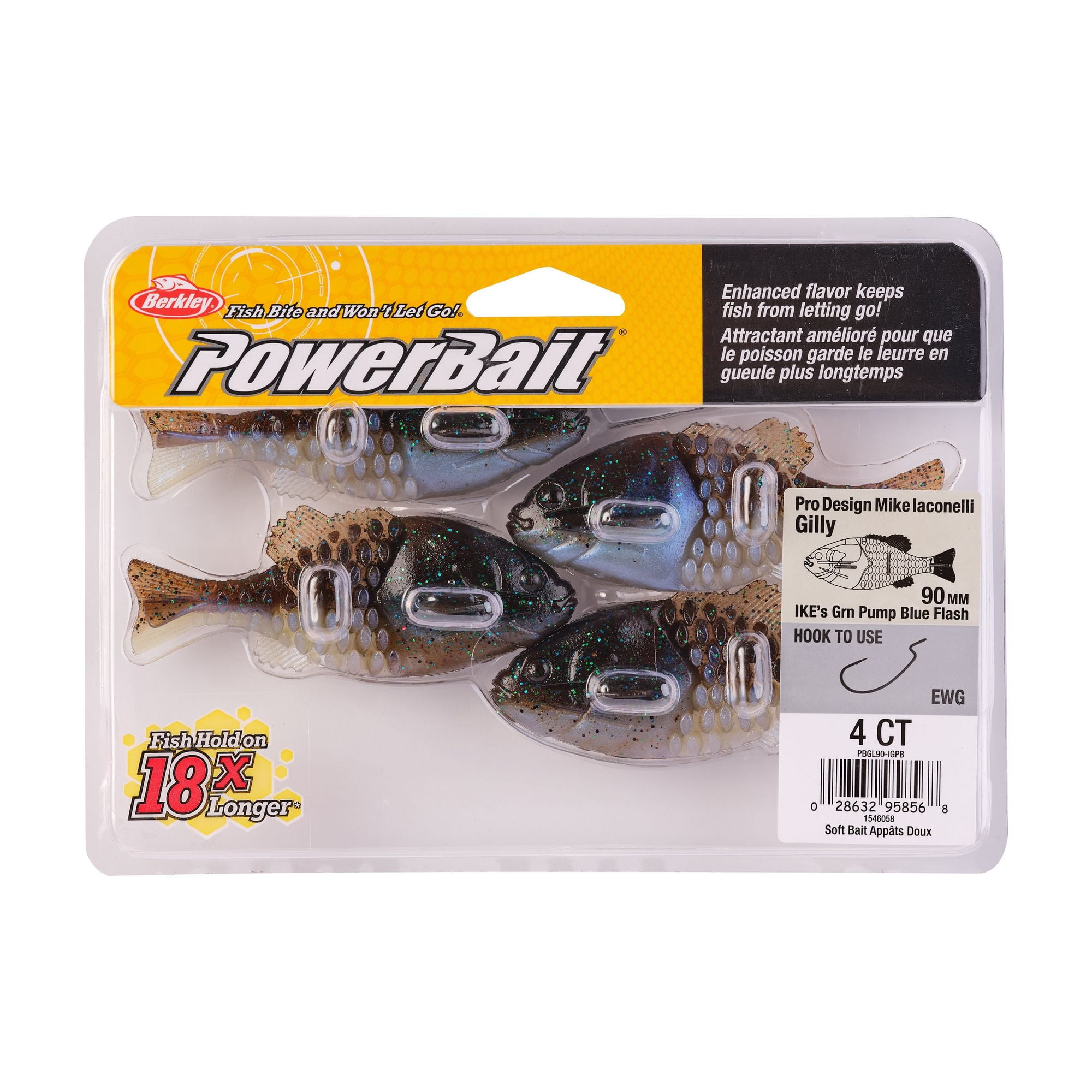 Berkley PowerBait Gilly, 90 mm, IKE's GPBF, Swimbait Soft Bait