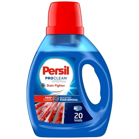 Persil ProClean Stain Fighter Liquid Laundry Detergent, 40 Fluid Ounces, 20 Loads