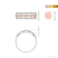 thumbnail image 5 of ANGARA Natural Diamond Anniversary Band in 2-Tone Gold in 14K White & Rose Gold for Women (Size-1.3mm| Color-I-J| Clarity-I1-I2) | Anniversary, Jewelry Gift for Women | Natural Diamond Ring, 5 of 9