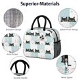 thumbnail image 4 of Cat and Rabbit Checkerboard Blue Insulated Leakproof Lunch Box for Work, Lunch Bag for Women Men, Loncheras Para Mujer for Beach Travel Picnic Camping, 4 of 6